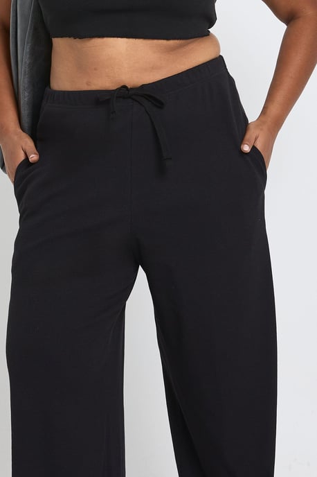Plus Rib Wide Leg Trouser - Image 4