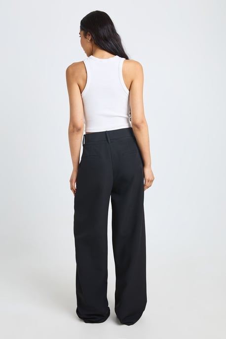 Tall Self Fabric Belted Wide Leg Trouser - Image 2