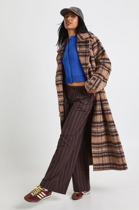 Mixed Stripe Wide Leg Trousers - Image 1