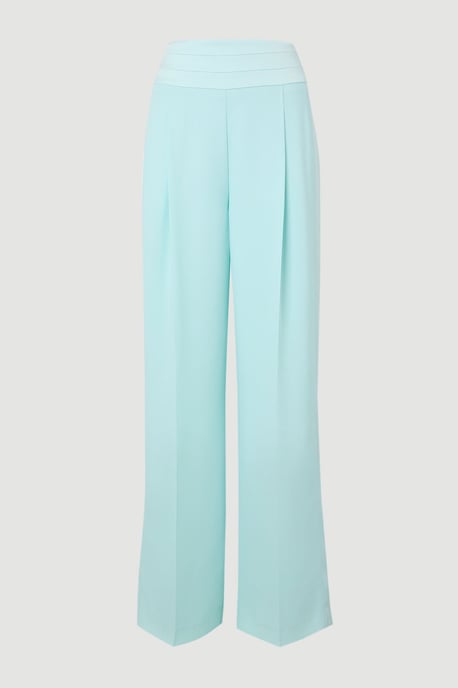 Satin Back Crepe Tailored Wide Leg Trouser - Image 4