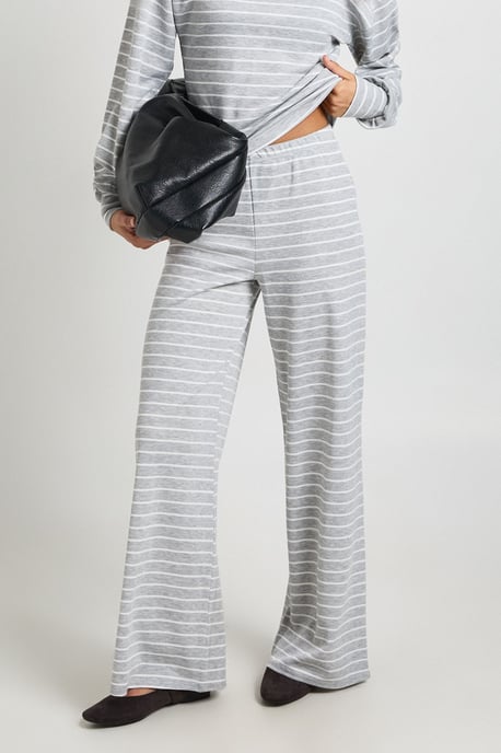 Stripe Wide Leg Trouser - Image 3