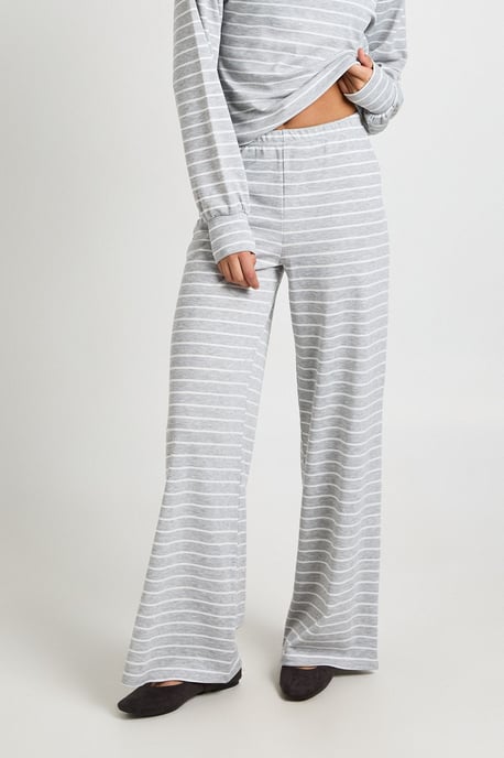 Stripe Wide Leg Trouser - Image 4