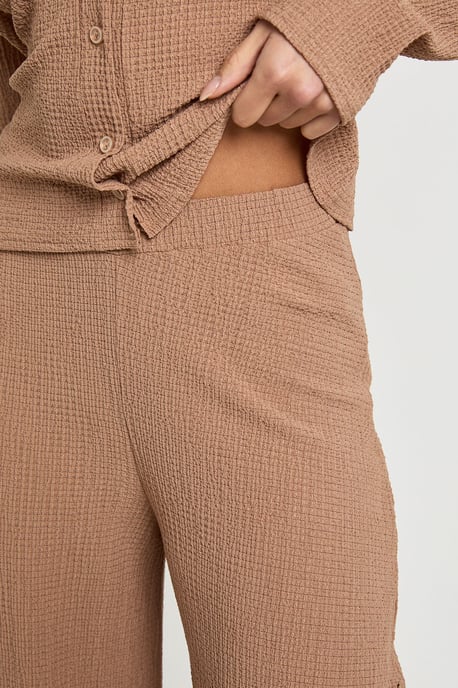 Textured Wide Leg Trouser - Image 4