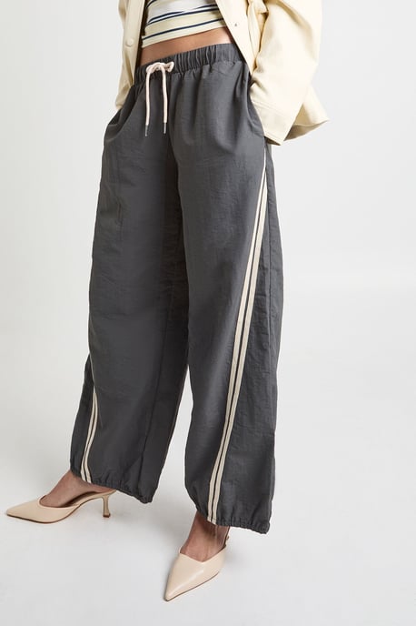Nylon Balloon Wide Leg Trousers - Image 4