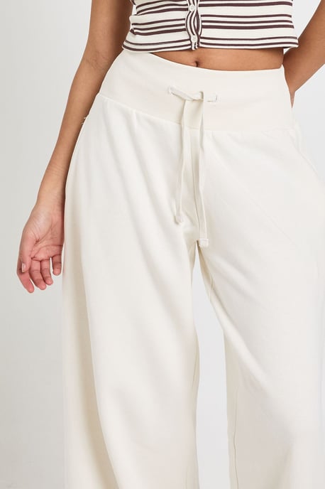 Deep Ribbed Waistband Wide Leg Jogger - Image 4