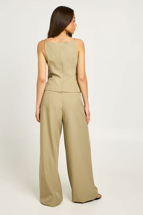Tailored Wide Leg Trousers - Image 2