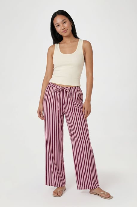Poplin Drawcord Wide Leg Trouser - Image 1