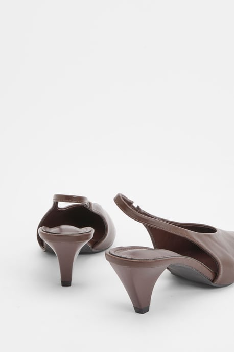 Low Heel Slingback Court Shoes - Image 4