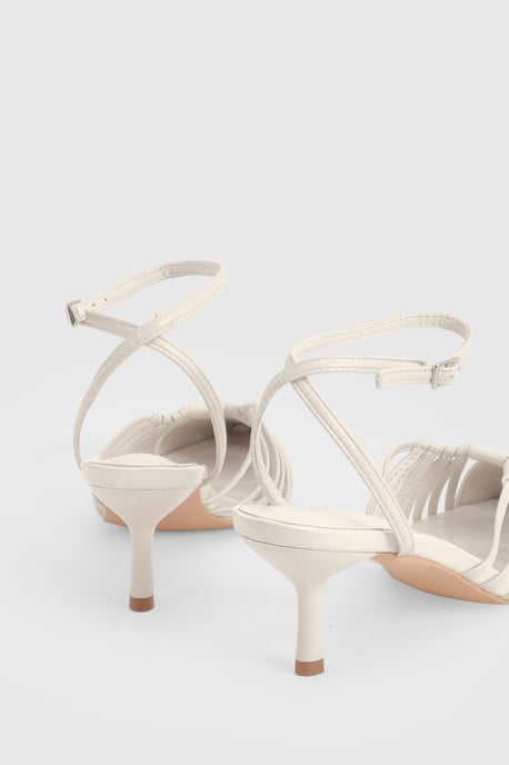 Strappy Cut Out Detail Court Heels - Image 4