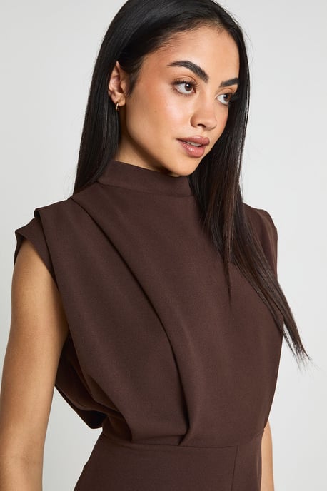 Tailored Pleat Detail Playsuit - Image 4