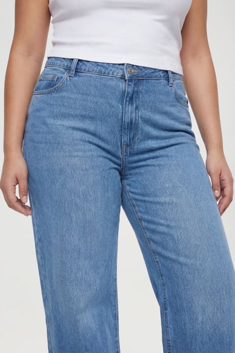 Plus Basics High Waist Boyfriend Jean - Image 2