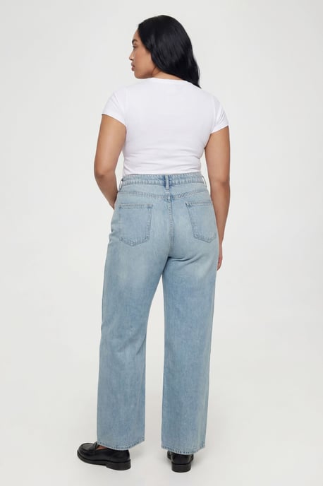 Plus Basics High Waist Boyfriend Jean - Image 2