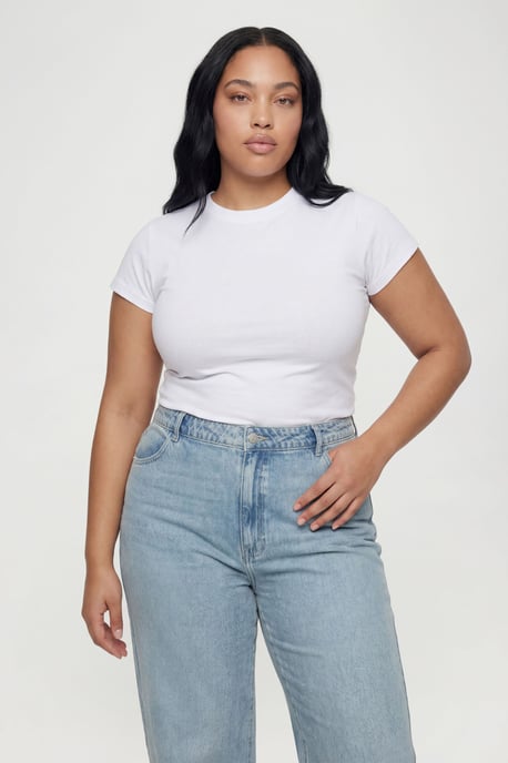 Plus Basics High Waist Boyfriend Jean - Image 4