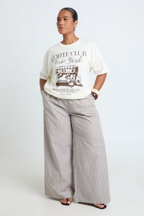 Plus Coffee New York Printed T Shirt - Image 3