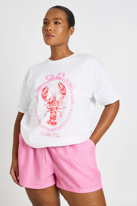 Plus Lobster Printed T Shirt - Image 1