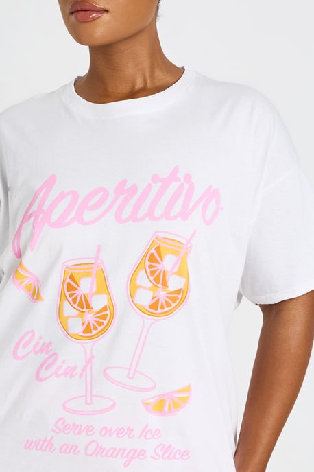 Plus Aperol Spritz Printed T Shirt - Image 4