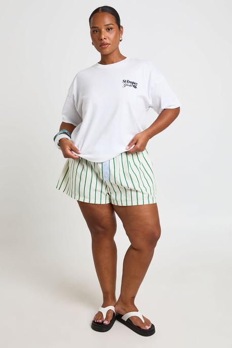 Plus St Tropez Printed T Shirt - Image 3