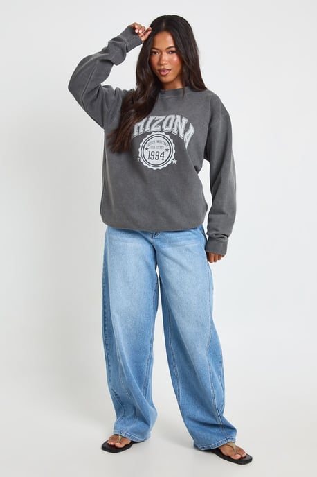 Arizona Printed Washed Oversized Sweatshirt - Image 3