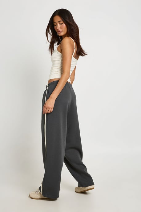 Strappy Cami Vest Top And Striped Jogger Tracksuit - Image 2