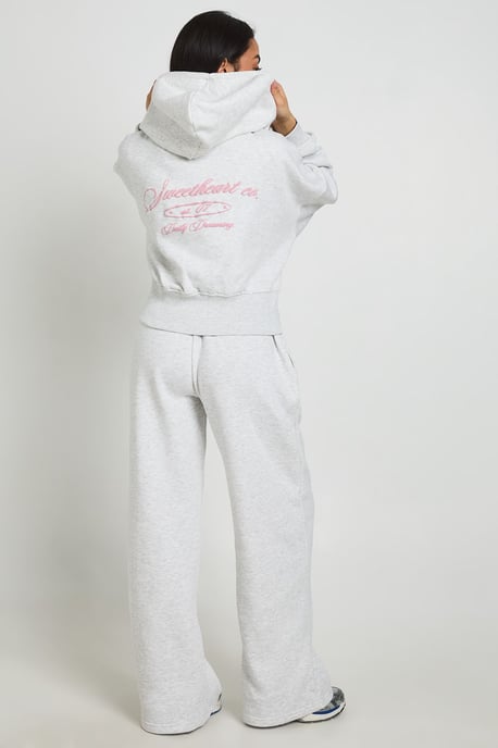 Sweetheart Printed Fitted Zip Through Hoodie And Jogger Tracksuit - Image 2