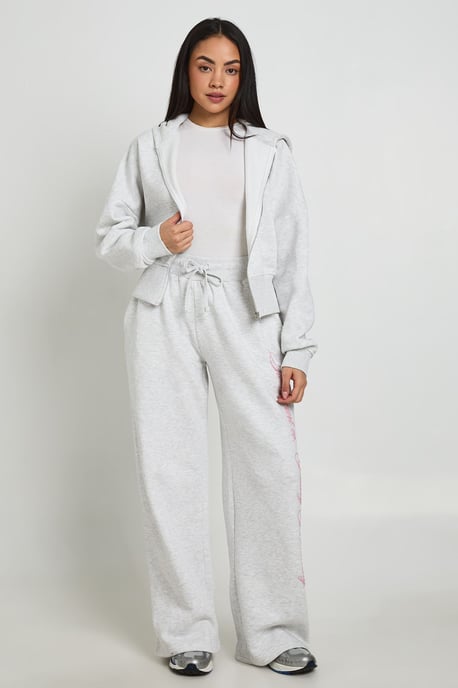Sweetheart Printed Fitted Zip Through Hoodie And Jogger Tracksuit - Image 3