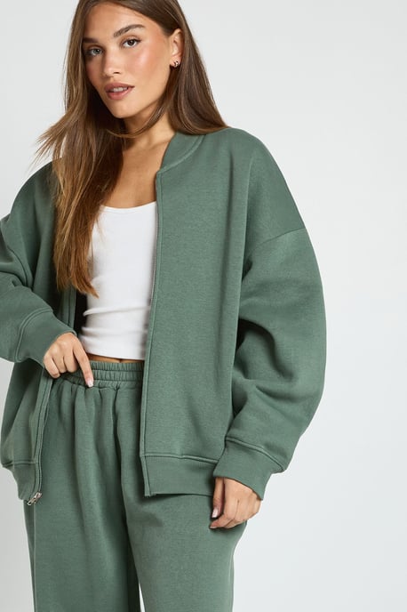 Bomber Jacket Wide Leg Jogger Tracksuit - Image 4