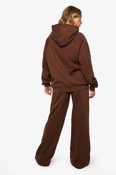 Petite Pintuck Detail Deep Waistband Wide Leg Jogger - Image 2