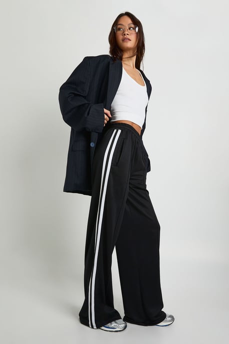 Tall Tricot Side Stripe Tape Straight Leg Jogger - Image 1