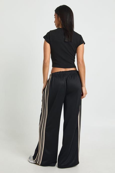 Petite Side Stripe Adjustable Cuff Wide Leg Jogger - Image 2