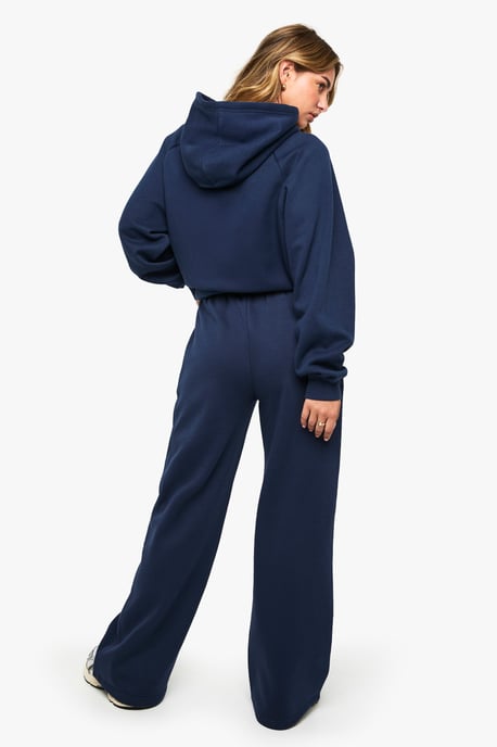 Tall Pintuck Detail Deep Waistband Wide Leg Jogger - Image 2