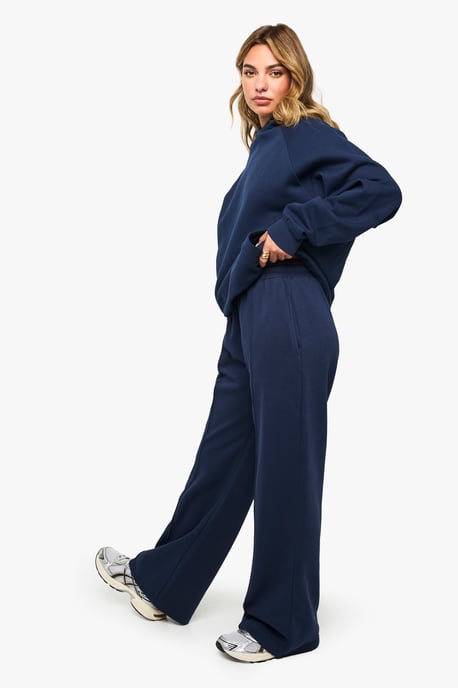 Tall Pintuck Detail Deep Waistband Wide Leg Jogger - Image 3