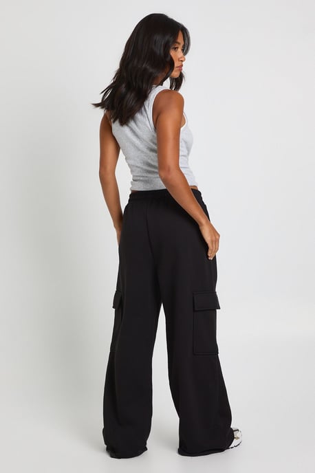 Petite Wide Leg Cargo Joggers - Image 4