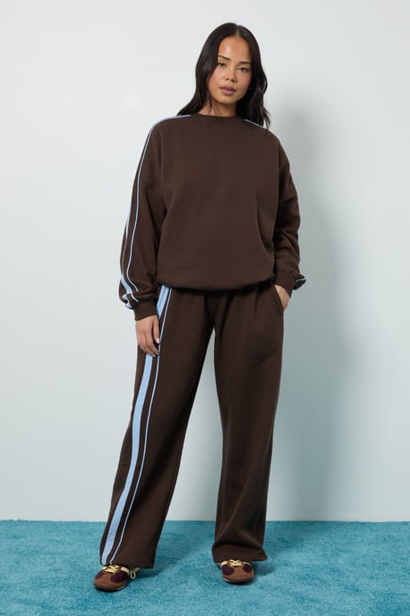 Stripe Detail Straight Leg Jogger - Image 3