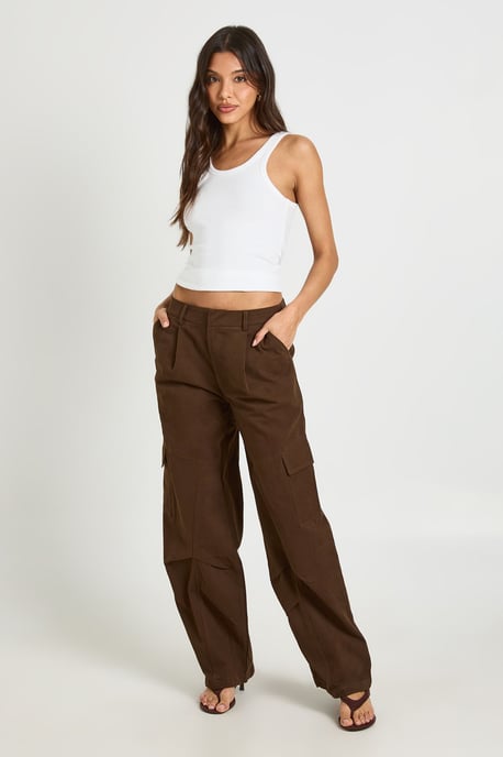 Twill Balloon Cargo Trousers - Image 1