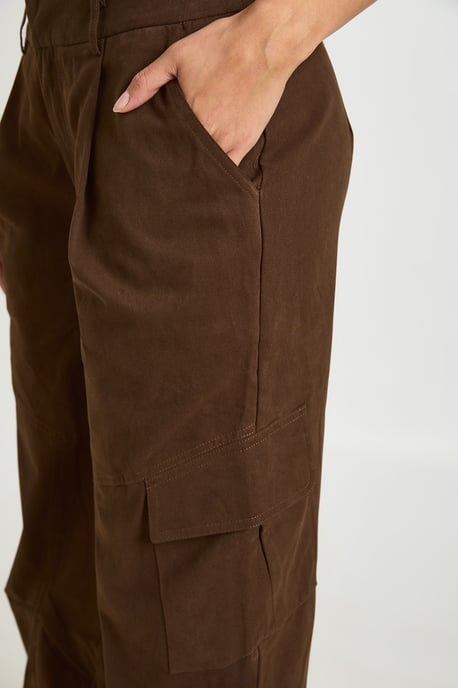 Twill Balloon Cargo Trousers - Image 4