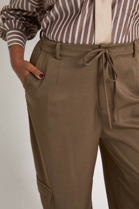 Plus Cotton Twill Cargo Trousers - Image 4