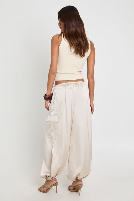 Satin Cargo Balloon Trouser - Image 3