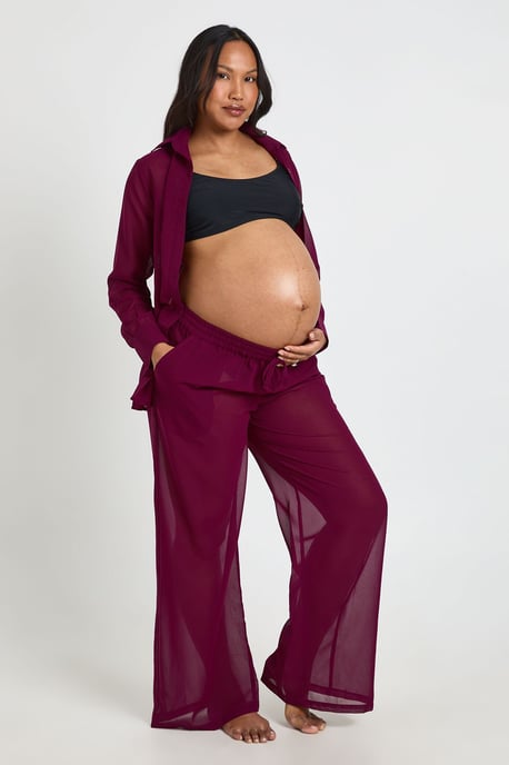 Maternity Chiffon Beach Trouser - Image 1