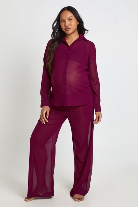Maternity Chiffon Beach Trouser - Image 3