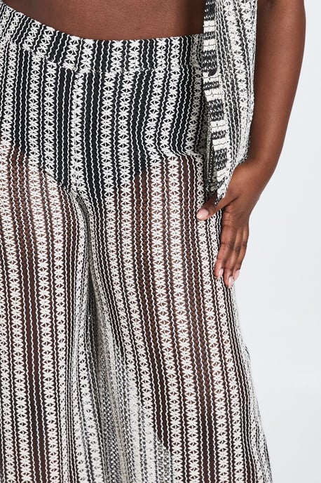 Plus Crochet Beach Trouser - Image 2