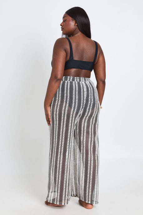 Plus Crochet Beach Trouser - Image 3