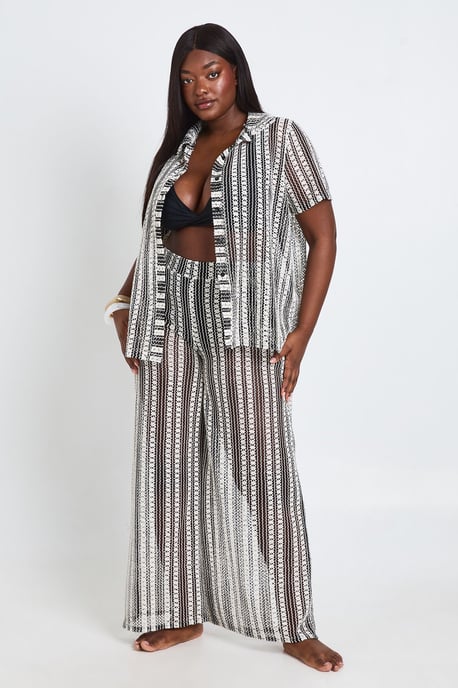 Plus Crochet Beach Trouser - Image 4