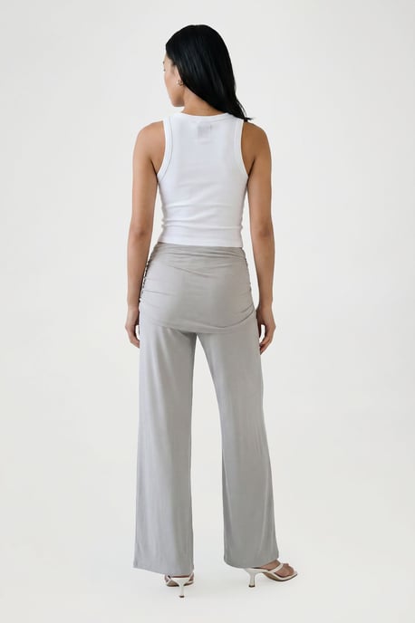 Tie Waist Flare Trouser - Image 2