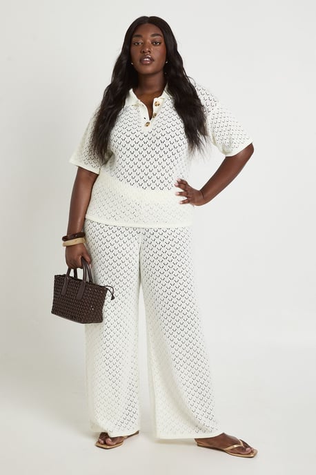 Plus Knitted Beach Trouser - Image 1