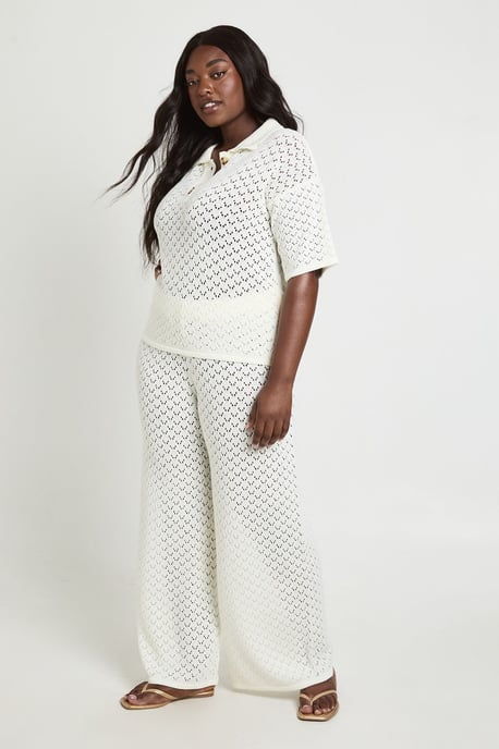 Plus Knitted Beach Trouser - Image 3
