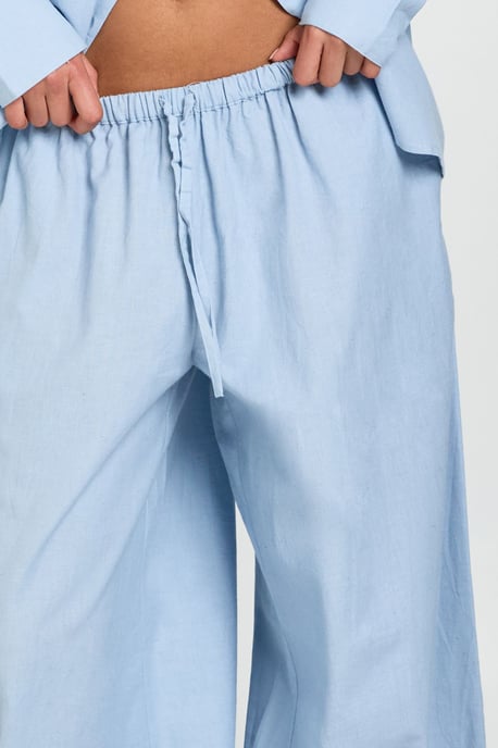 Linen Look Tie Cuff Trousers - Image 4