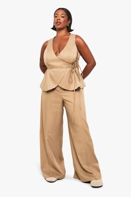 Plus Tailored Seam Detail Trouser - Image 1