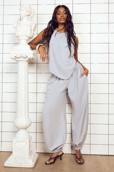 Balloon Elasticated Waist Trouser - Image 1