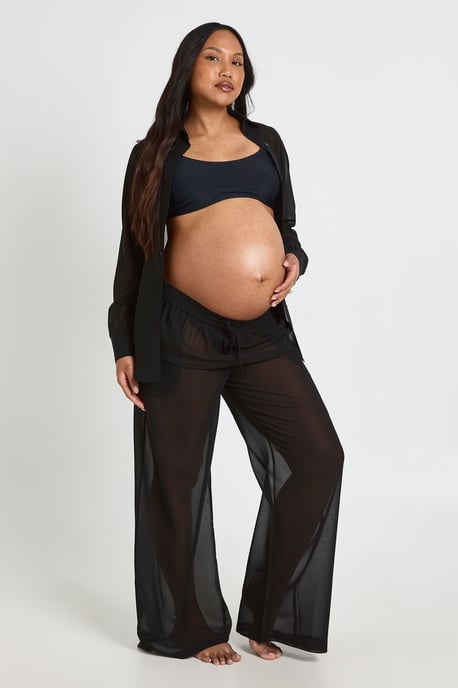 Maternity Chiffon Beach Trouser - Image 1