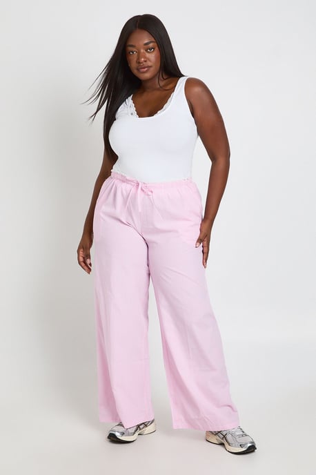 Plus Lace Trim Trouser - Image 1